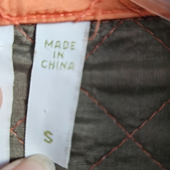 debra deRoo Women’s Jacket Small Orange 100% Silk Quilted Zip Jacket Gray Lining - Picture 10 of 12